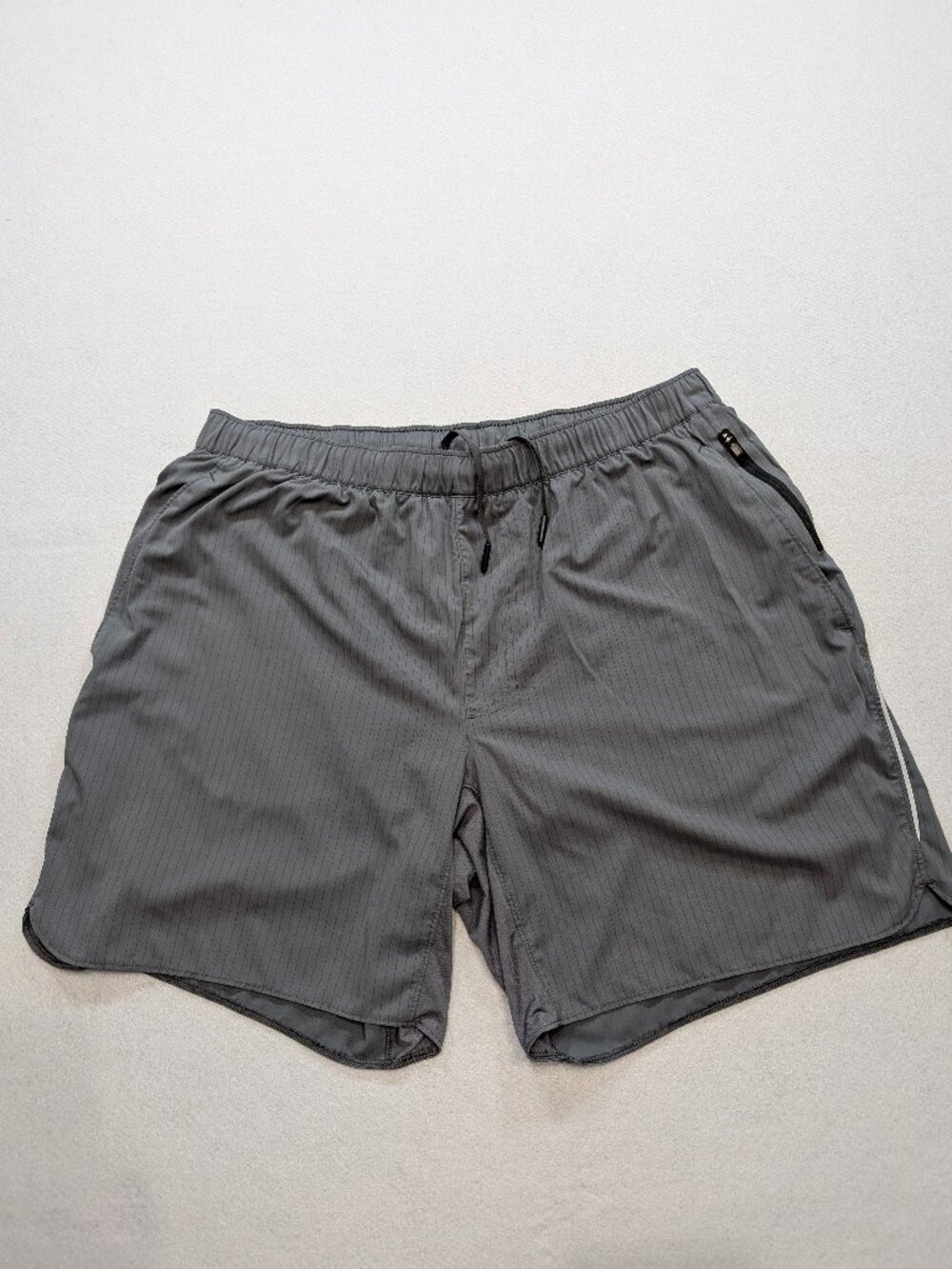 Lululemon Men's Gray Lined Running Training Shorts XL